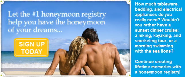 honeymoon gift registry