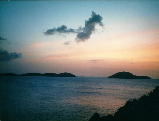 sunset view Picara Pearl Magens Bay St Thomas US Virgin Islands