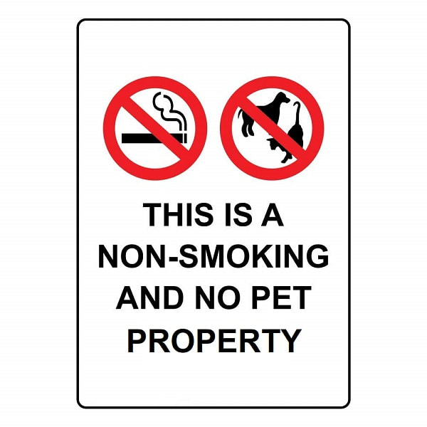 no smoking no pets